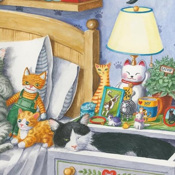 New sealed Ravensburger 500 pcs Large Format Puzzle-Cat Nap - Picture 6 of 12